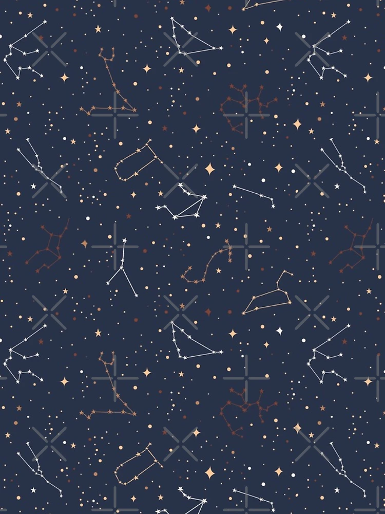 Thumbnail 5 of 5, iPhone Case, Star Sign Astrology Pattern designed and sold by PatternTale.