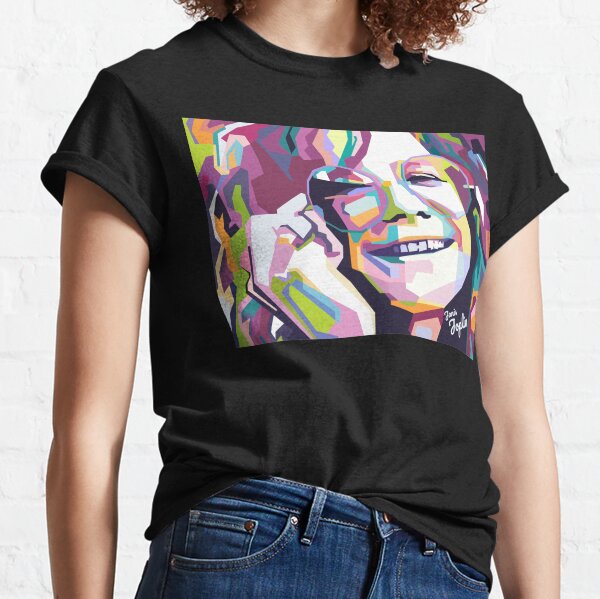 Cubisme abstrait Janis Joplin dans WPAP T-shirt classique