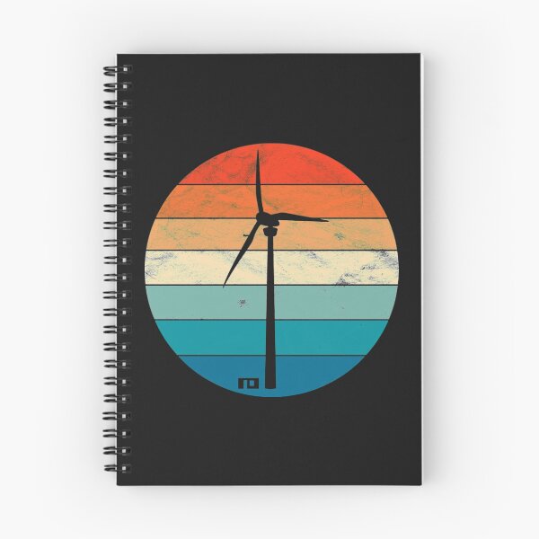 Item preview, Wind Turbine T-ShirtVintage Retro Wind turbine designed and sold by MoriaWhala.