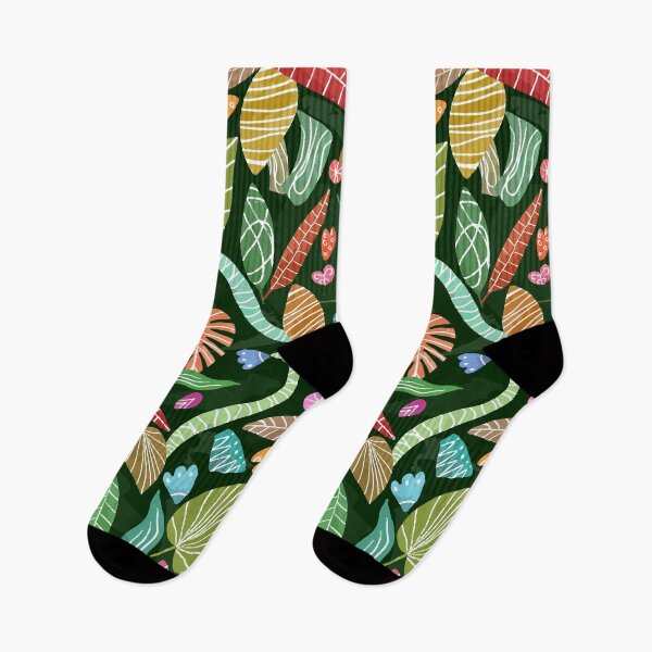 Item preview, Colorful leaves pattern design. Hand drawing illustration. designed and sold by GreissDesign.