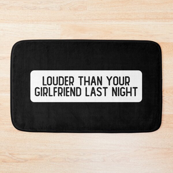 Item preview, Louder Than Your Girlfriend Last Night Funny Biker Helmet designed and sold by Sour Soul.