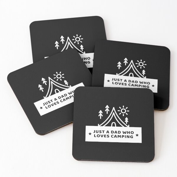 Item preview, JUST A DAD WHO LOVES CAMPING designed and sold by SurbDesigns.