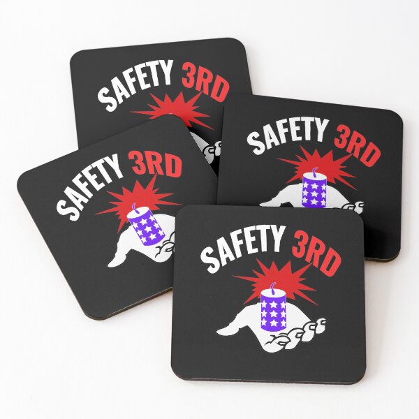 Item preview, fireworks Safety Third shirt, safety third mask, safety third sticker designed and sold by AMZBlacKStore.