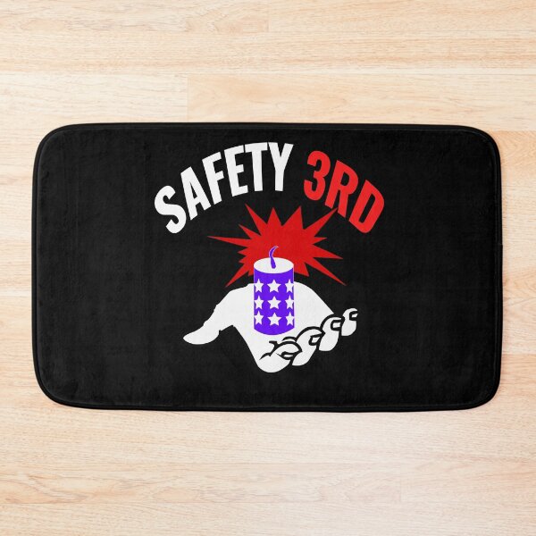 Item preview, fireworks Safety Third shirt, safety third mask, safety third sticker designed and sold by AMZBlacKStore.