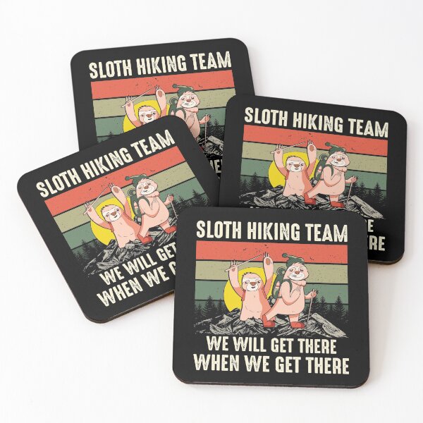 Item preview, Sloth Hiking Team - We will get there, when we get there, Funny Vintage designed and sold by Apoorv Choudhary.
