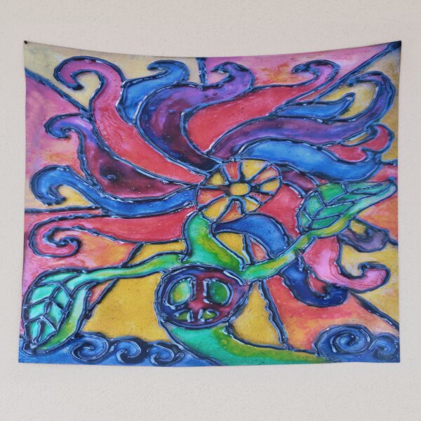 Item preview, Sun Shining Peace Flower Child  designed and sold by Deborah Camp.
