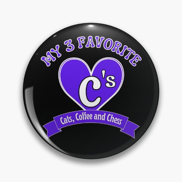 Item preview, My 3 favourite C's. Cats, Coffee and Chess designed and sold by TheGreenGoat.