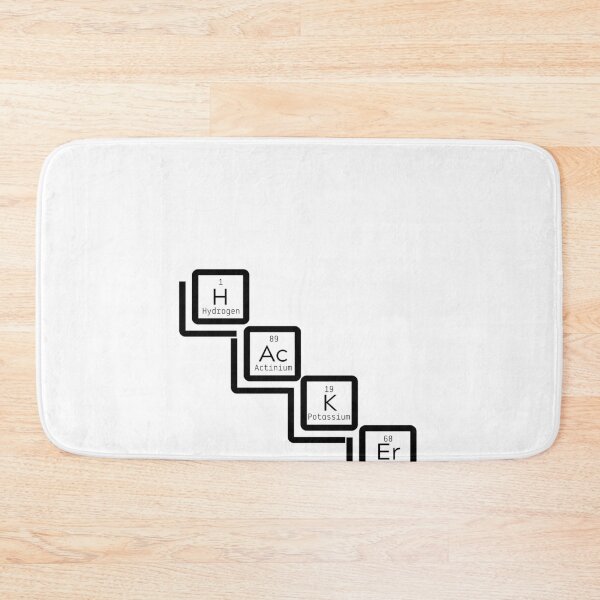 Item preview, Hacker Periodic table of elements slogan Graphic design designed and sold by FERHOUD.