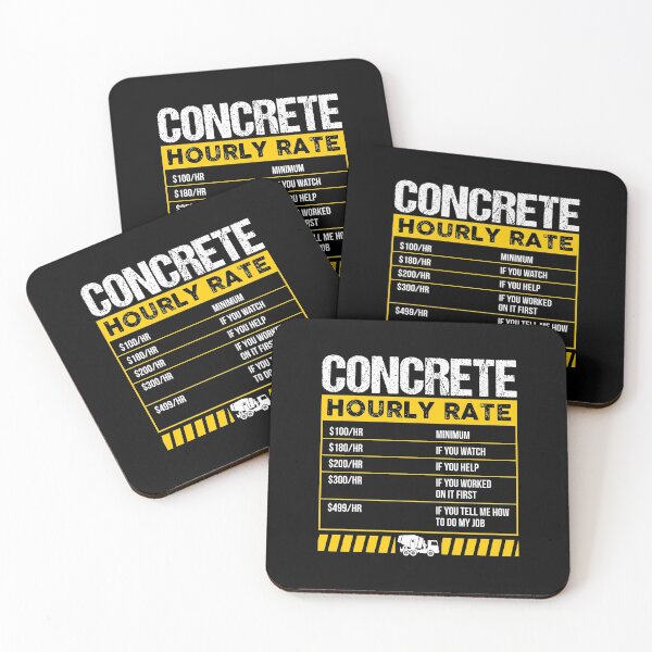 Item preview, Concrete Hourly Rate Funny Concreter Mixer Worker Long Sleeve T-Shirt designed and sold by eaneyjulie.