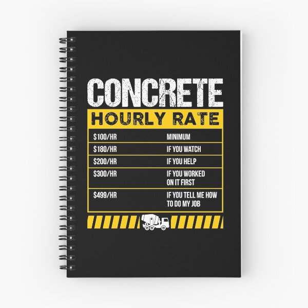 Item preview, Concrete Hourly Rate Funny Concreter Mixer Worker Long Sleeve T-Shirt designed and sold by eaneyjulie.