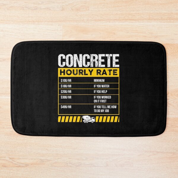 Item preview, Concrete Hourly Rate Funny Concreter Mixer Worker Long Sleeve T-Shirt designed and sold by eaneyjulie.