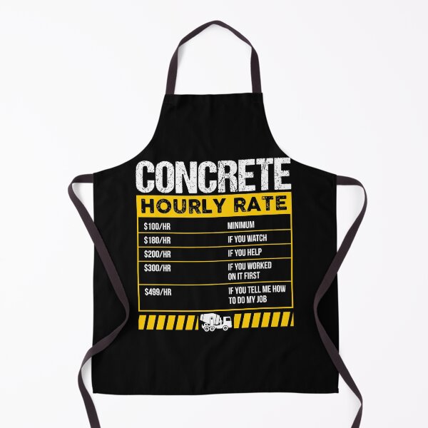 Item preview, Concrete Hourly Rate Funny Concreter Mixer Worker Long Sleeve T-Shirt designed and sold by eaneyjulie.