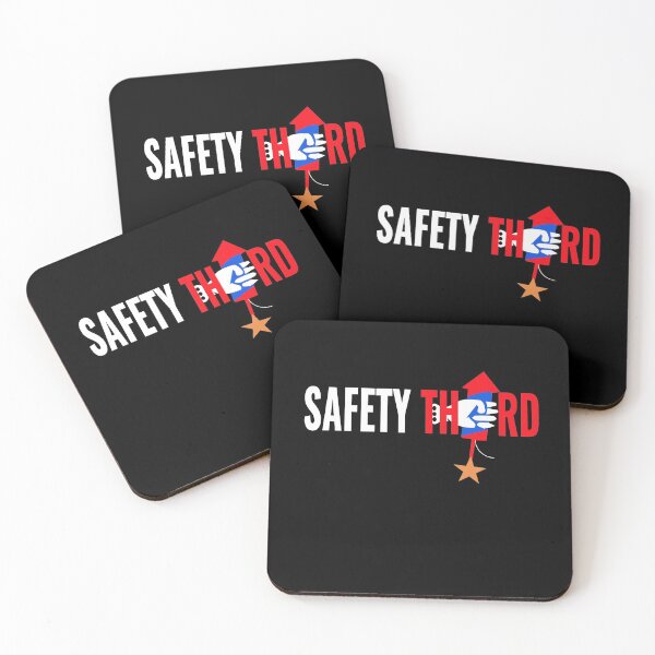 Item preview, fireworks Safety Third shirt, safety third mask, safety third sticker designed and sold by AMZBlacKStore.