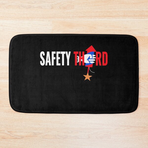 Item preview, fireworks Safety Third shirt, safety third mask, safety third sticker designed and sold by AMZBlacKStore.