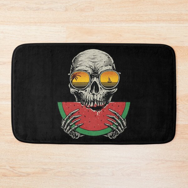 Item preview, Spooky Horror Skeleton Skull Tropical Watermelon designed and sold by ozunu.