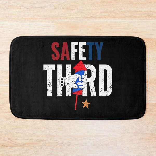Item preview, fireworks Safety Third shirt, safety third mask, safety third sticker designed and sold by AMZBlacKStore.