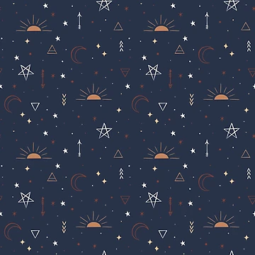 Artwork thumbnail, Night Sky Pattern by PatternTale