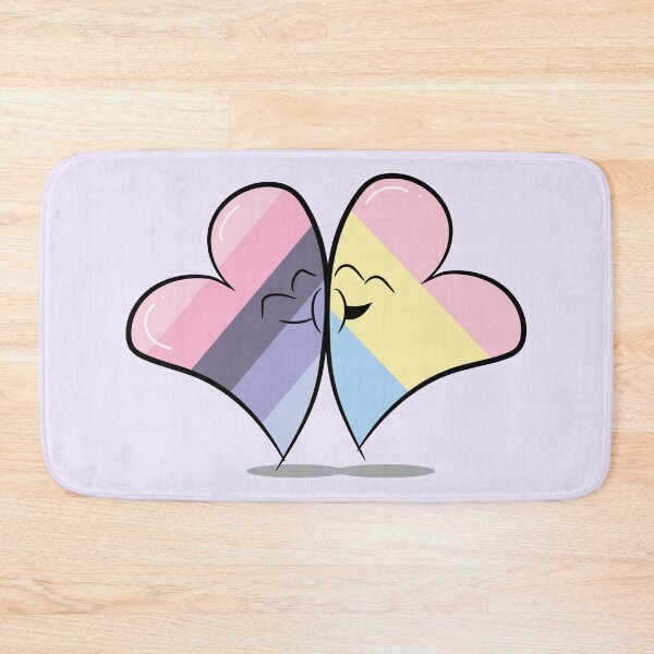 Item preview, Two Hearts in Love (Omnisexual and Pansexual Pride Flags) designed and sold by FrolicDesigns.