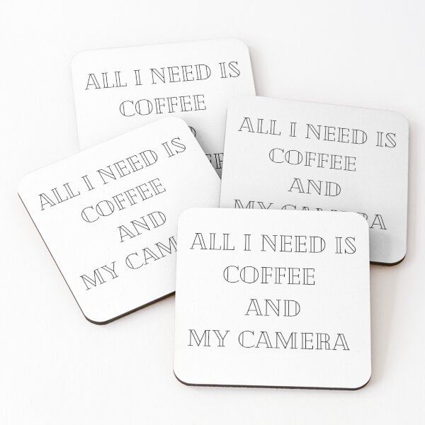 Item preview, ALL I NEED IS COFFEE AND MY CAMERA WHITE designed and sold by Deejay-95.
