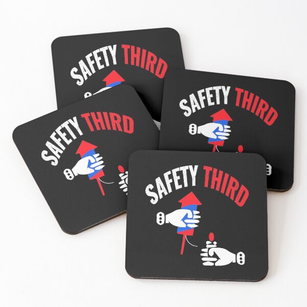 Item preview, fireworks Safety Third shirt, safety third mask, safety third sticker designed and sold by AMZBlacKStore.