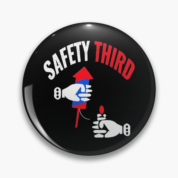 Item preview, fireworks Safety Third shirt, safety third mask, safety third sticker designed and sold by AMZBlacKStore.