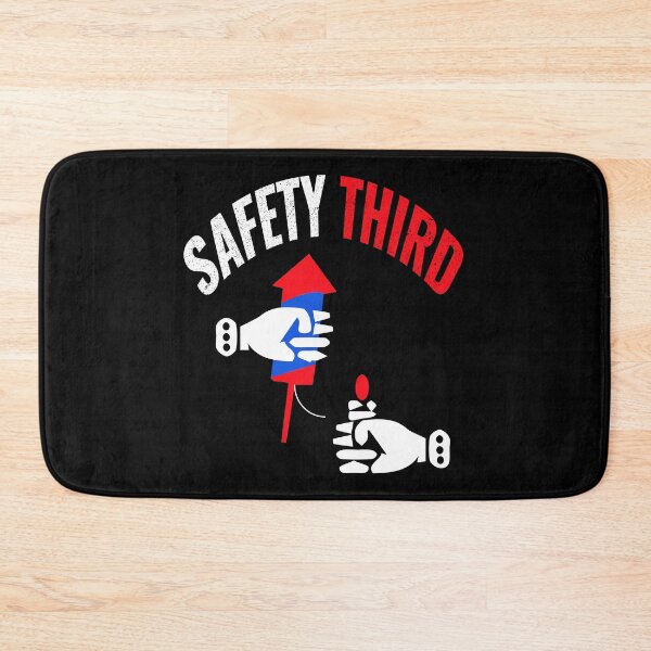 Item preview, fireworks Safety Third shirt, safety third mask, safety third sticker designed and sold by AMZBlacKStore.