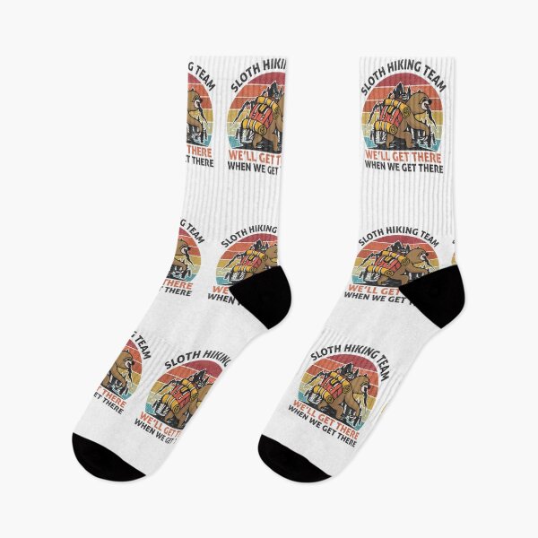 Item preview, Sloth Hiking Team - We will get there, when we get there, Funny Vintage designed and sold by Apoorv Choudhary.