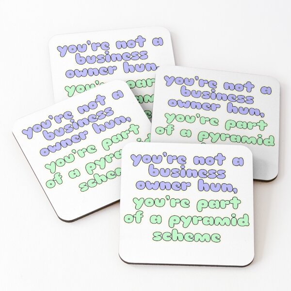 Item preview, Funny Pyramid Scheme Anti Multi Level Marketing T-shirt Gift Business Owner Sticker  designed and sold by Talia  Jones.