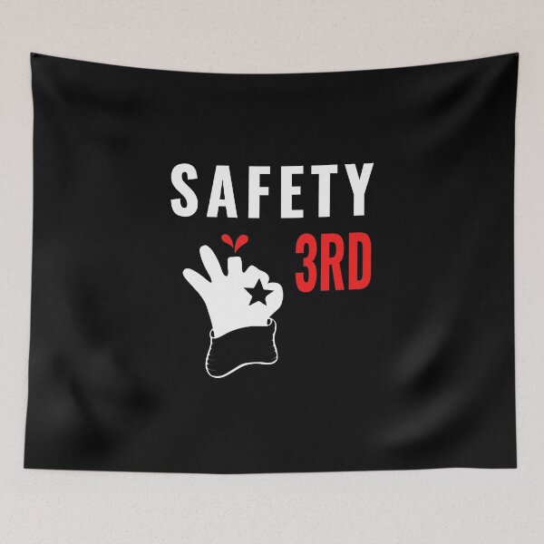 Item preview, fireworks Safety Third shirt, safety third mask, safety third sticker designed and sold by AMZBlacKStore.