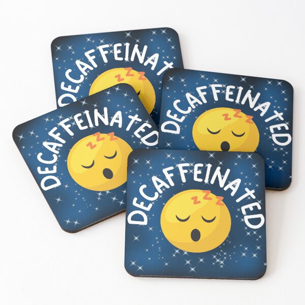 Item preview, Decaffeinated Sleepy Bedtime Emoji (See also my matching caffeinated emoji design) designed and sold by Cosmic-Ferret.