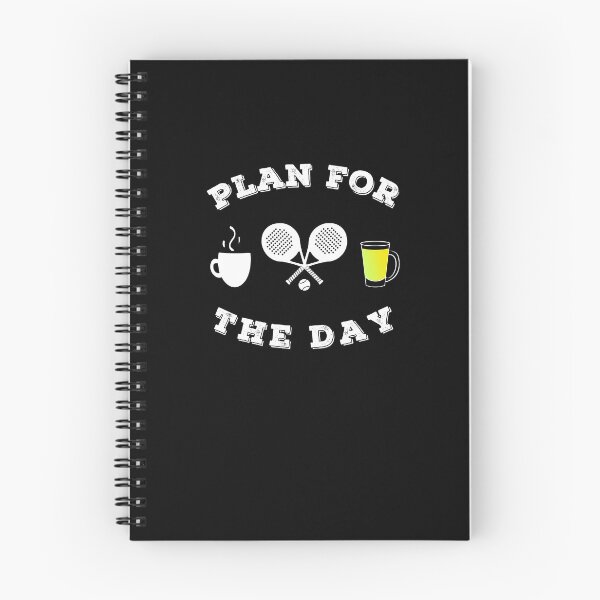 Item preview, Plan For The Day Padel Tennis Coffee Beer designed and sold by FunSilly.