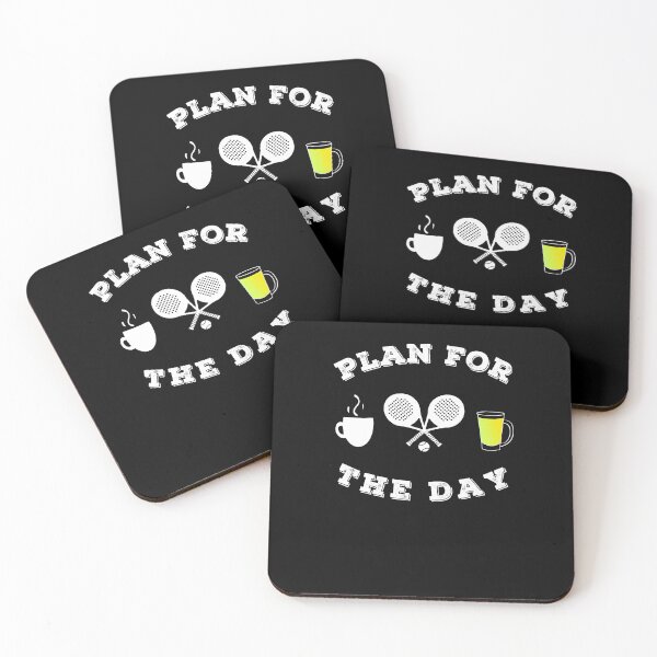 Item preview, Plan For The Day Padel Tennis Coffee Beer designed and sold by FunSilly.