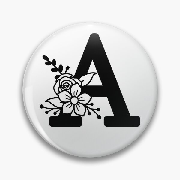 Item preview, Floral initial letter A designed and sold by ArtInRhythm.