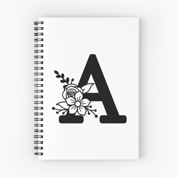 Item preview, Floral initial letter A designed and sold by ArtInRhythm.