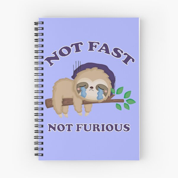 Item preview, Not fast, Not Furious- Funny and cute lazy, sleeping and crying sloth designed and sold by EvaWolf.