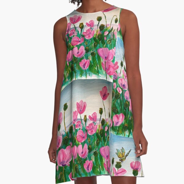 Item preview, Wildflowers in a summer meadow  designed and sold by Rivvyarts.