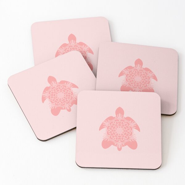 Item preview, Blush Pink Sea Turtle Mandala designed and sold by fontspree.