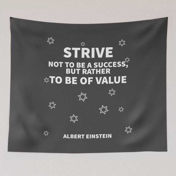 Item preview, STRIVE NOT TO BE A SUCCESS, BUT RATHER TO BE OF VALUE T-Shirt designed and sold by Sulaiteen.