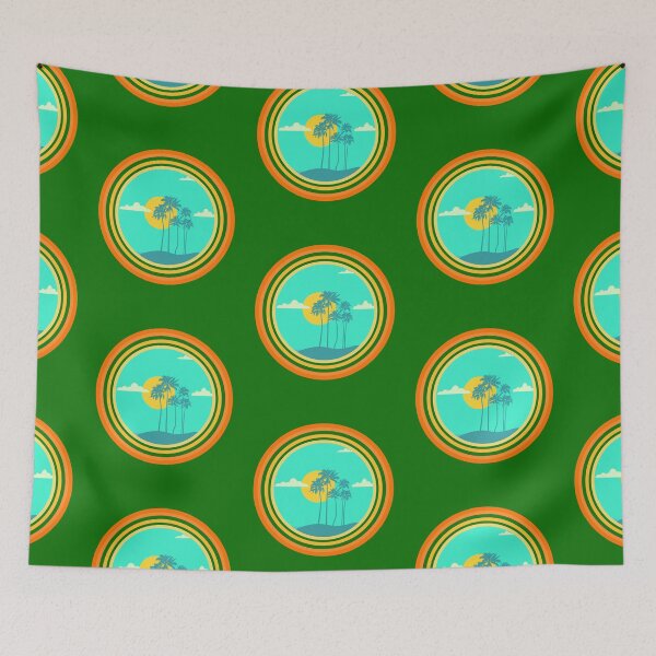 Item preview, Retro Palm Trees designed and sold by artistoutfitter.