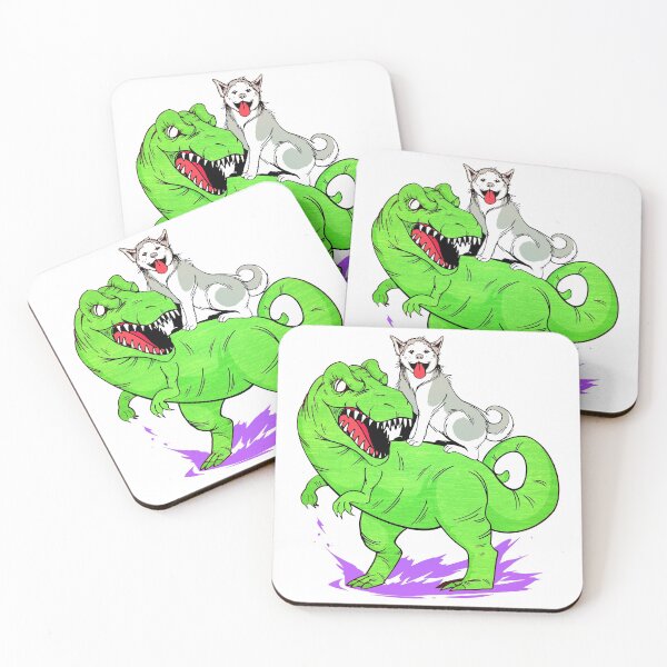 Item preview, Husky Riding Dinosaur designed and sold by gifttat.
