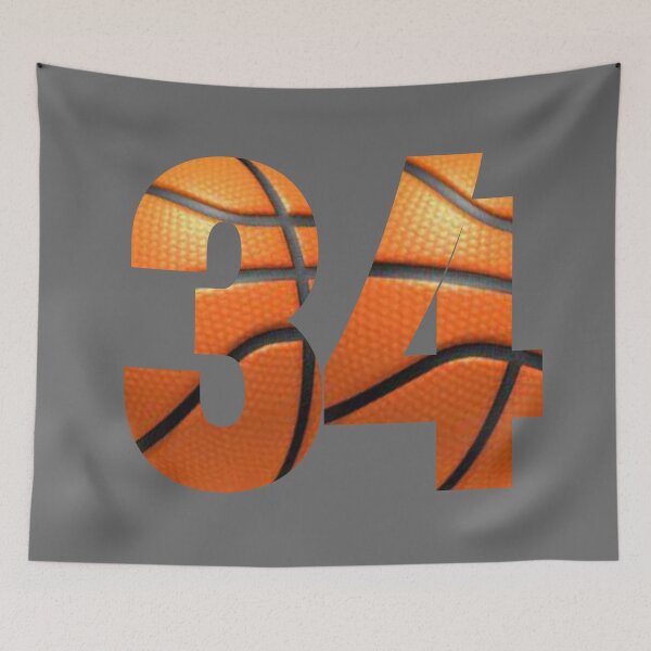 Artikelvorschau, Basketball Nummer 34 entworfen und verkauft von Xhere.
