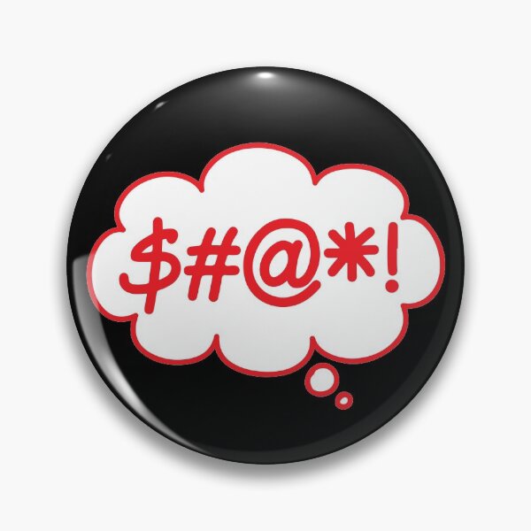 Item preview, Copy of $#@*! (Swearing Thought Bubble) Red Version designed and sold by SarcasticWords.