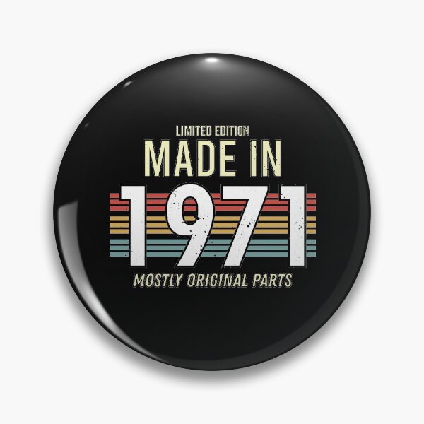 Item preview, Limited Edition Made In 1971 Mostly Original Parts - Funny Vintage Years Old Birthday Gifts. designed and sold by ALITOPRINCE.