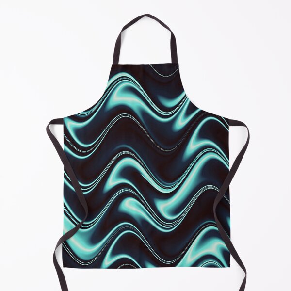 Item preview, Aqua Blue waves designed and sold by cutecrazytshirt.