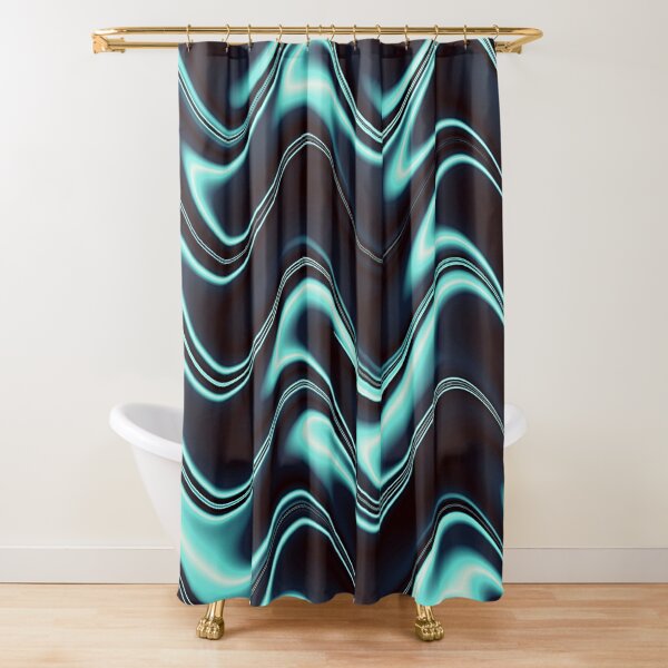 Item preview, Aqua Blue waves  designed and sold by cutecrazytshirt.