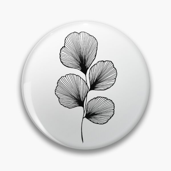 Item preview, Foglia di gingko biloba sticker designed and sold by Monica-T-art.