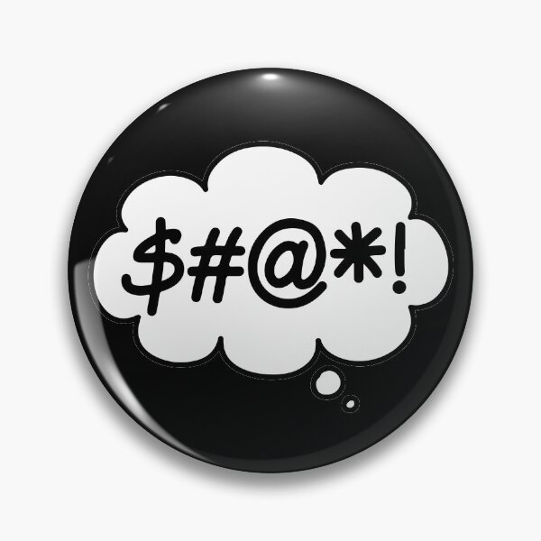 Item preview, $#@*! (Swearing Thought Bubble) designed and sold by SarcasticWords.