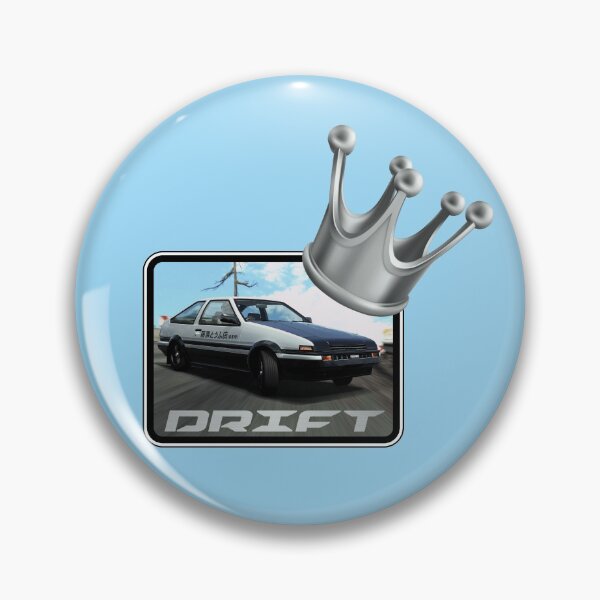 Item preview, Drift King! Silver Crown (On Blue) designed and sold by epinkb.