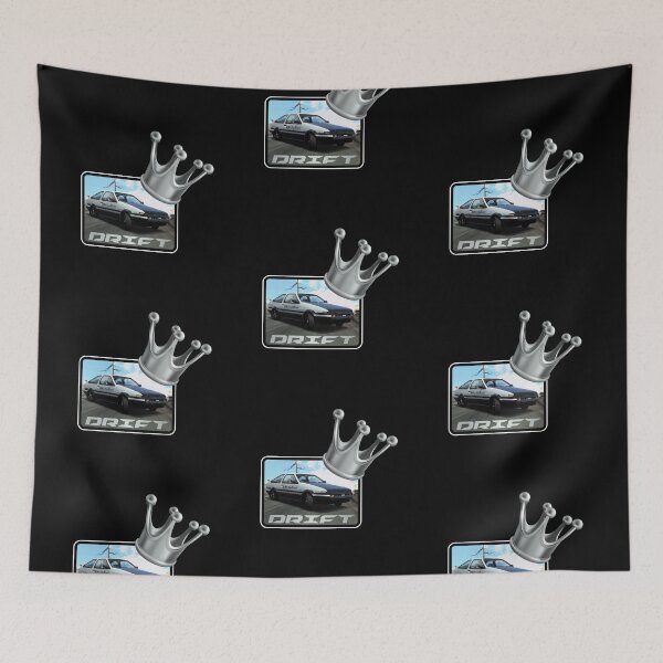 Item preview, Drift King! Silver Crown (On Black) designed and sold by epinkb.