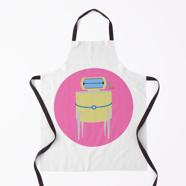 Item preview, Retro Hand Drawn Vintage Washing Machine Yellow designed and sold by mrtraz.
